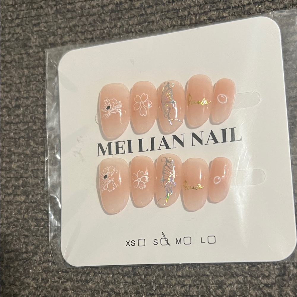 Mei Lian Nail Press-On Nails - Elegant Nude